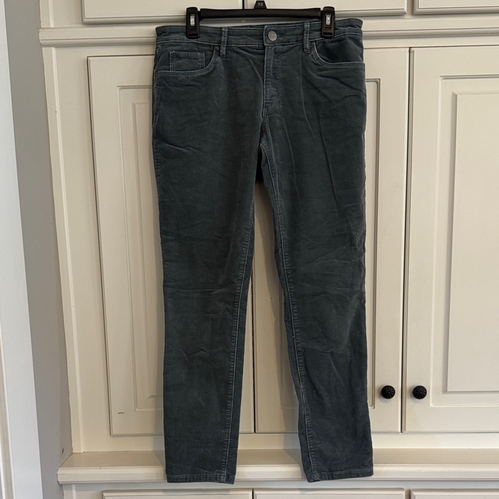 LOFT size 6 Women's Gray/green relaxed Skinny Corduroys